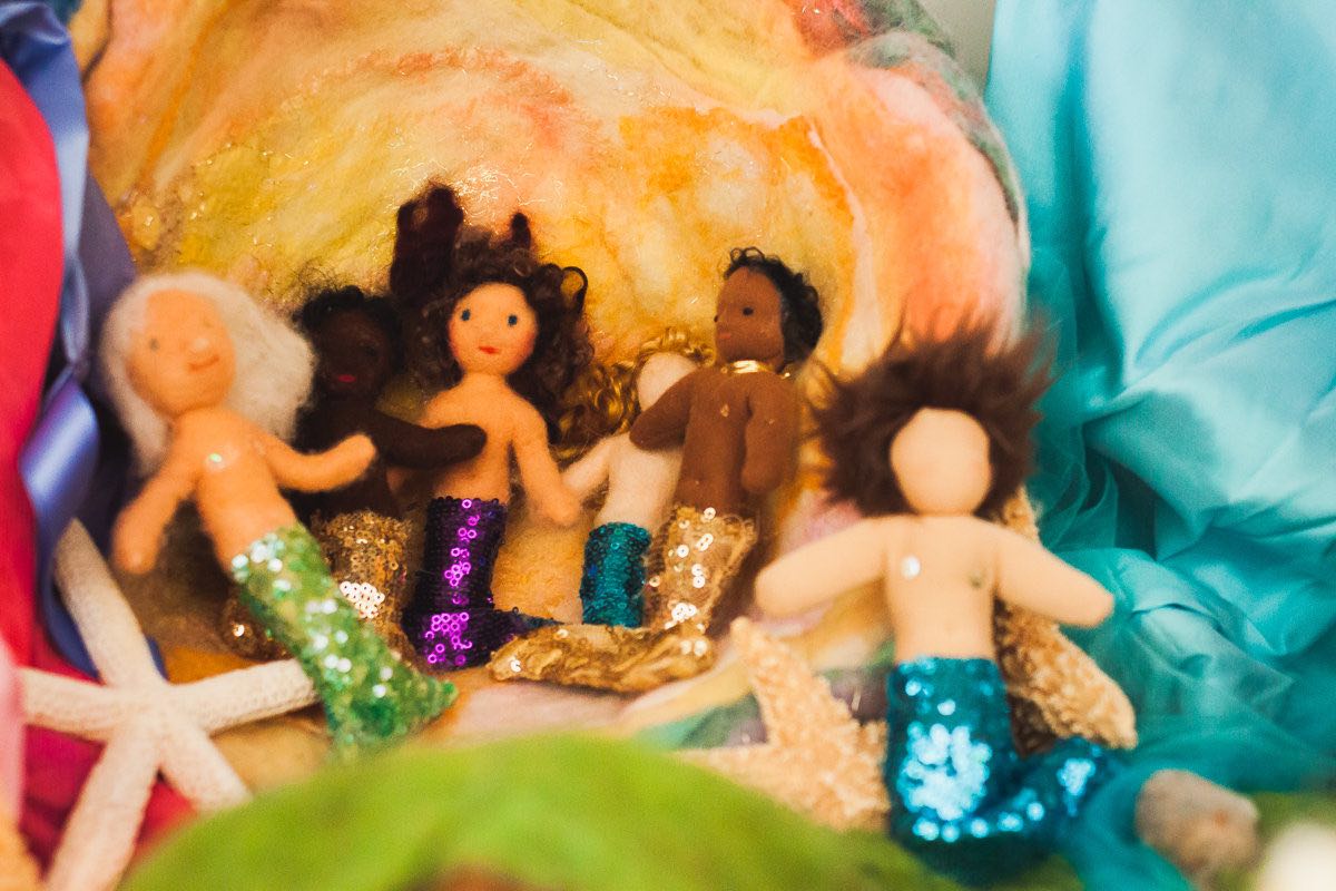 Handmade, Felted Mermaids And Mermen At Castle Of Costa Mesa
