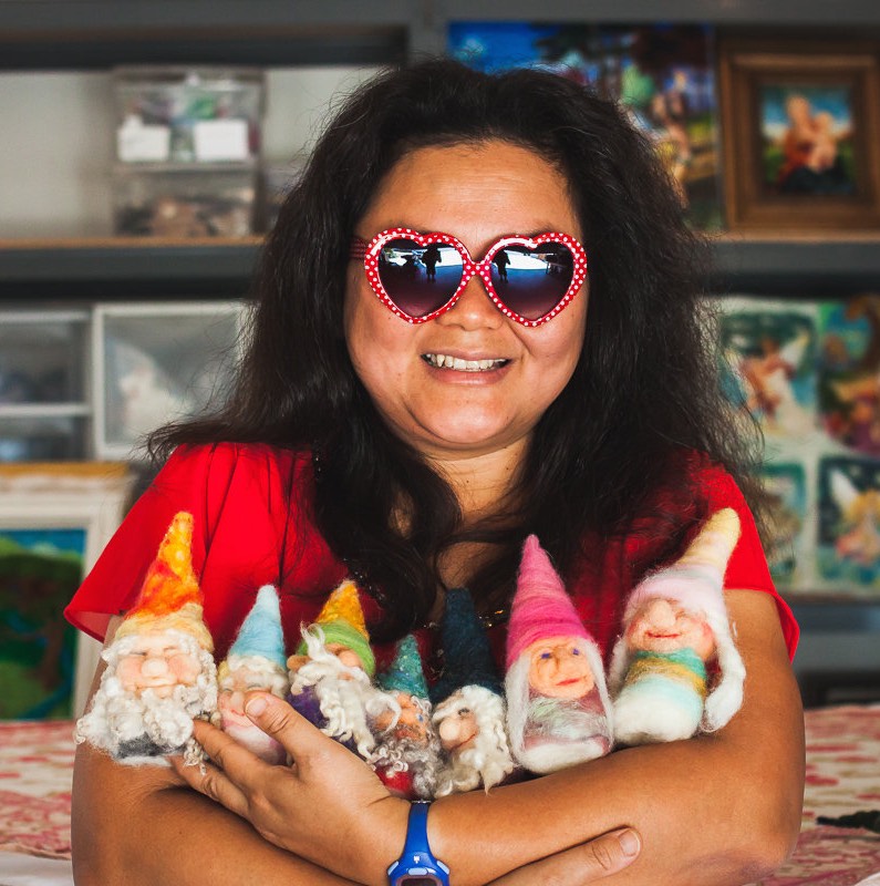 Felting Artist, Jzin Teng, and Her Creations In Costa Mesa, California