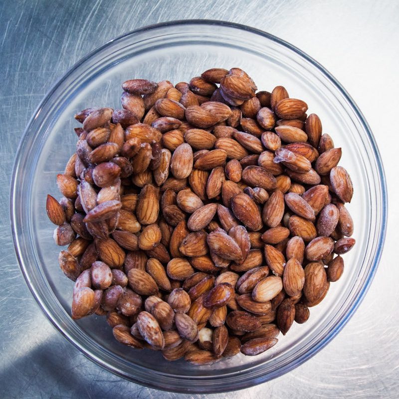 Origin story: each bottle of Rawmond Milk starts as raw, sprouted almonds source from Northern California