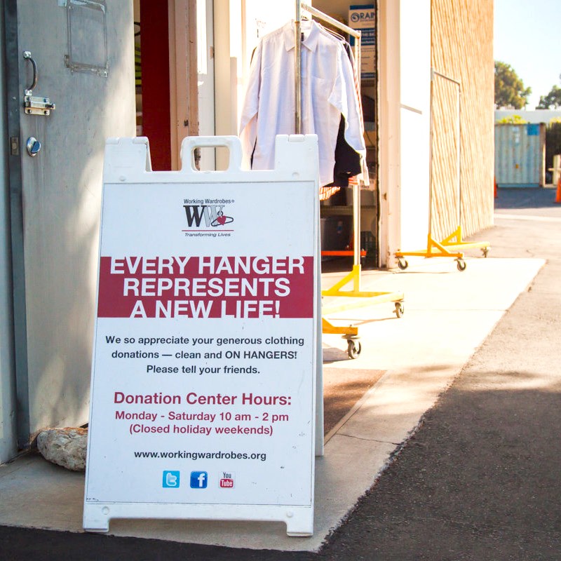 Working Wardrobes Transforming Lives, In Costa Mesa.