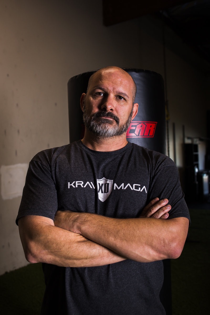 Krav Maga XD instructor, Justin Blankenship, at his Costa Mesa studio. // photo: @byoungforeverphotog