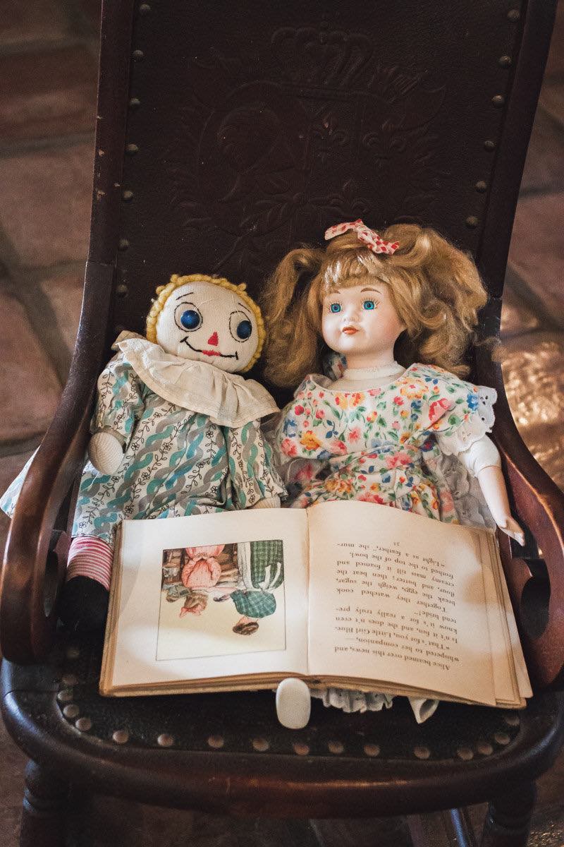 Vintage Dolls on Display at the Diego Sepulveda Adobe in Costa Mesa, California