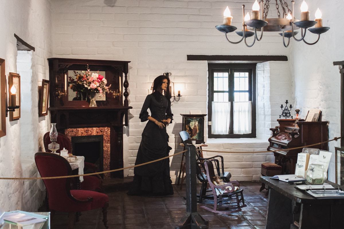 An Interpretive Display at the Estancia - Diego Sepulveda Adobe - In Costa Mesa, California