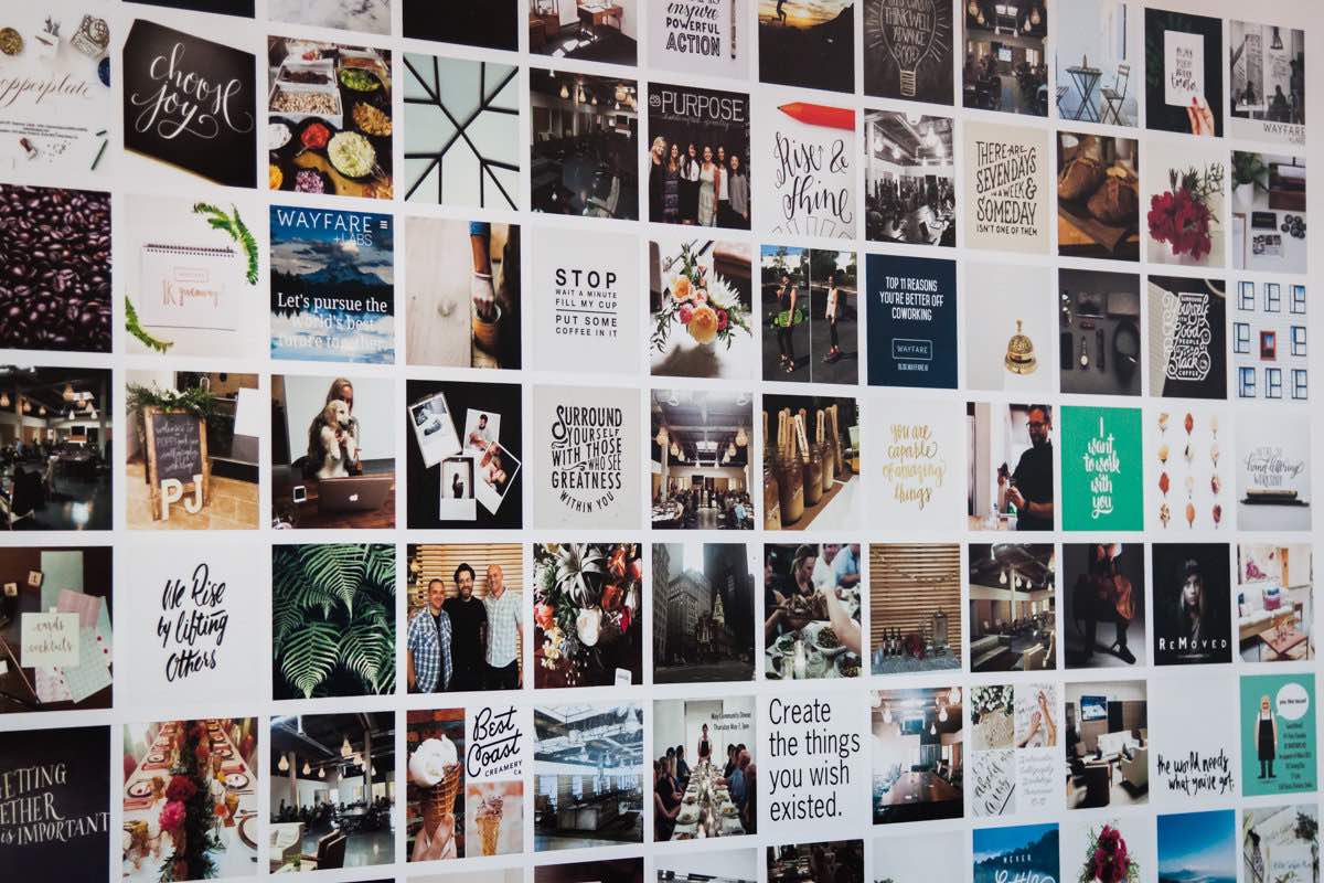 Vision Board: The Inspiration Wall at Wayfare HQ in Costa Mesa, CA