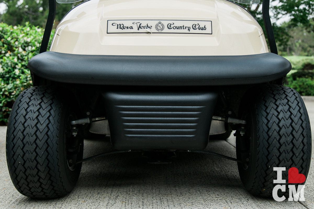 Golf Cart At The Mesa Verde Country Club in Costa Mesa