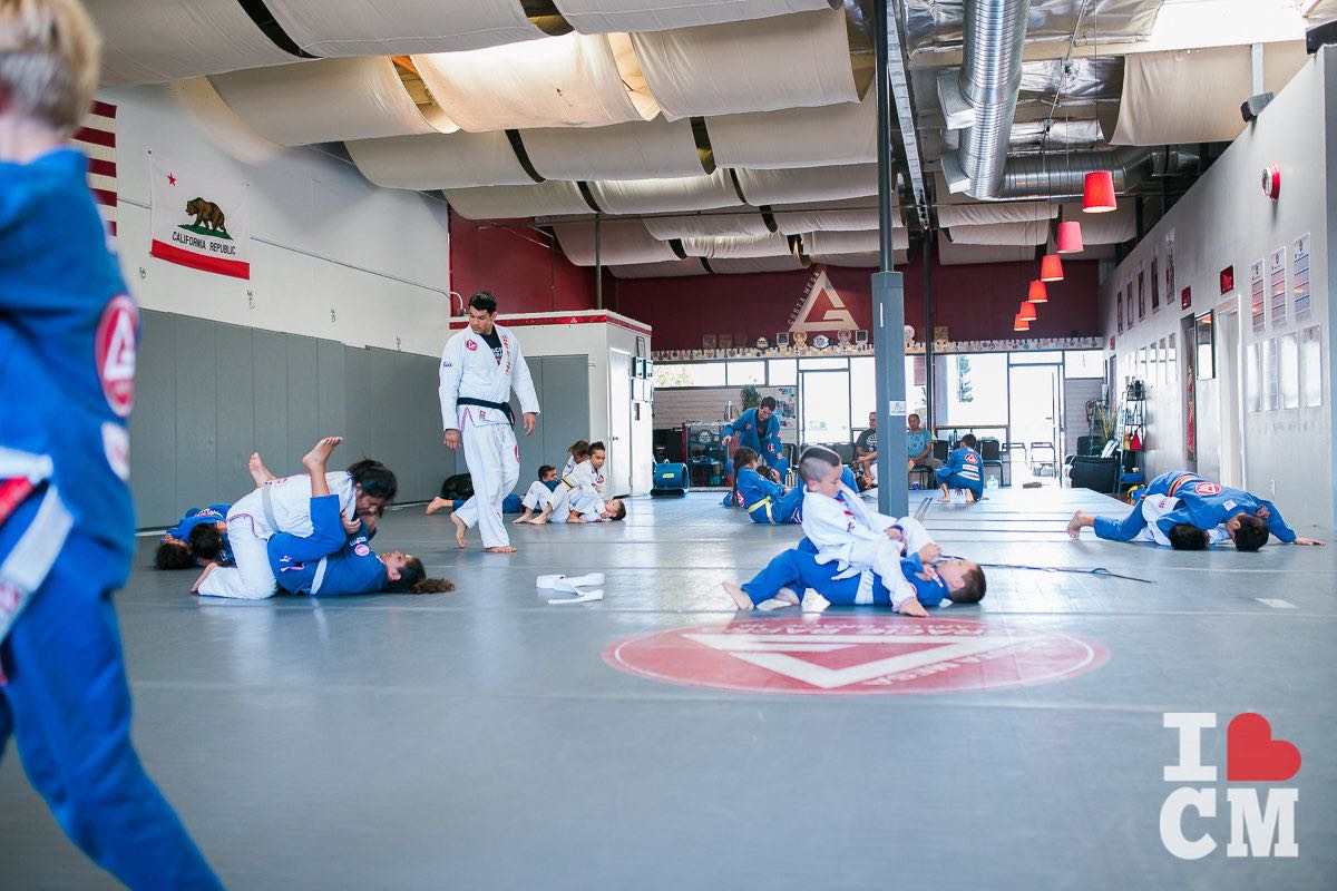 Kids Learn the Brazilian Art of Jiu Jitsu under Coach Louie Villarreal's Supervision, at Gracie Barra Costa Mesa in Orange County