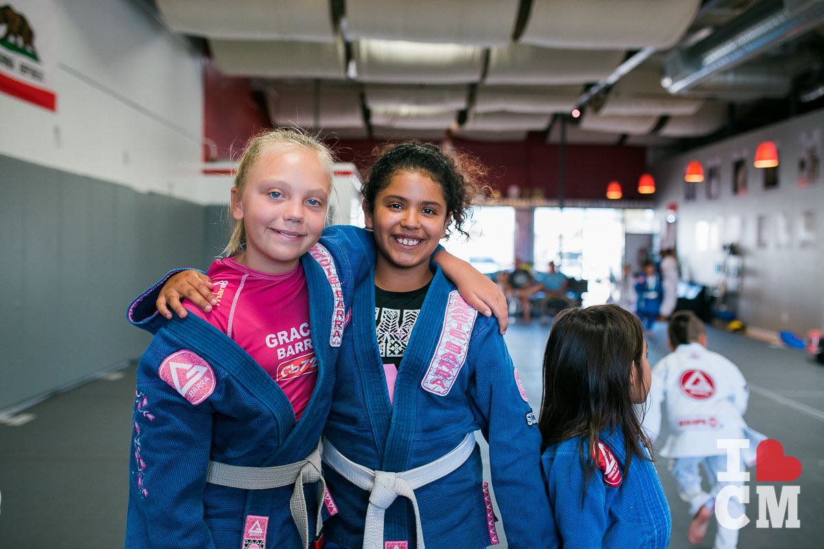 Local Kids Smile For The Camera At Gracie Barra Costa Mesa in Orange County, California