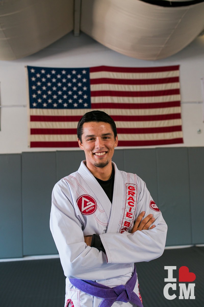 Coach Patrick Cahill at Gracie Barra in Costa Mesa, California