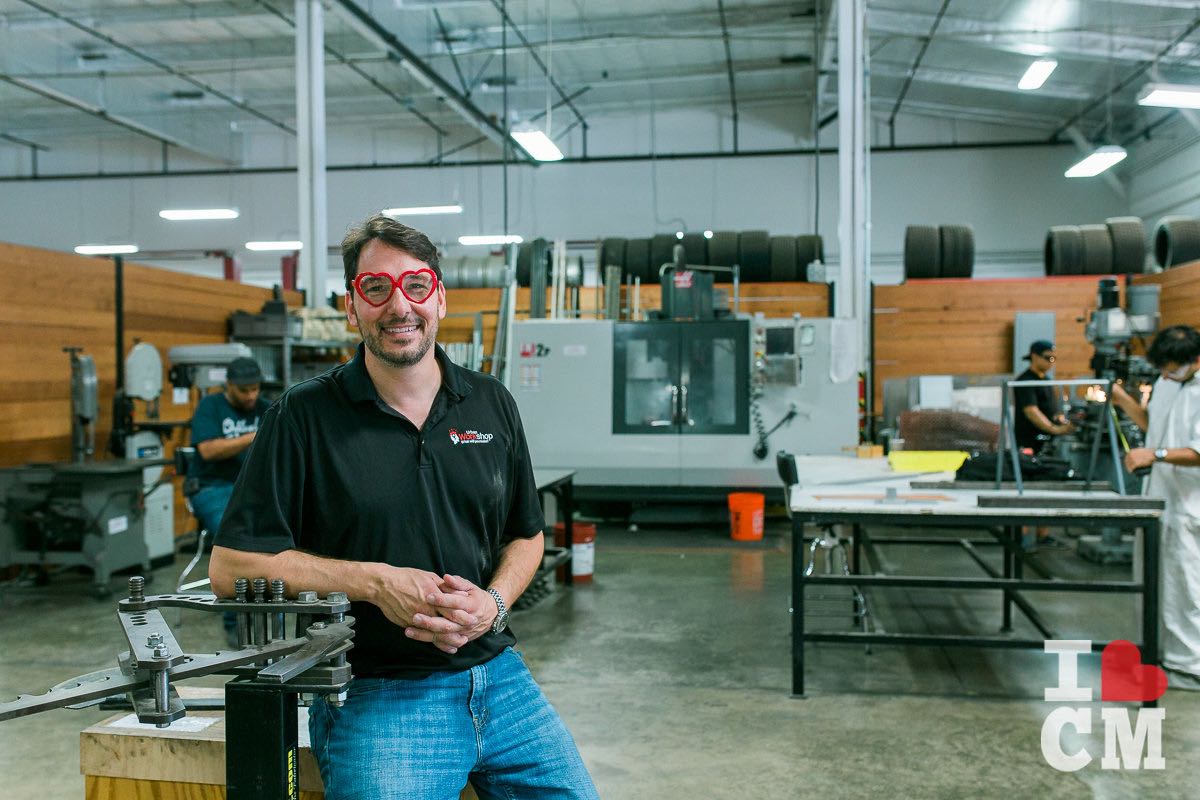 Steve Trindade Hearting Costa Mesa from the floor of Urban Workshop in Orange County, California