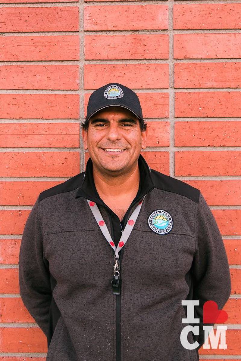 Coach Jose De La Jara at CMAC Practice, Costa Mesa High School in Orange County, California