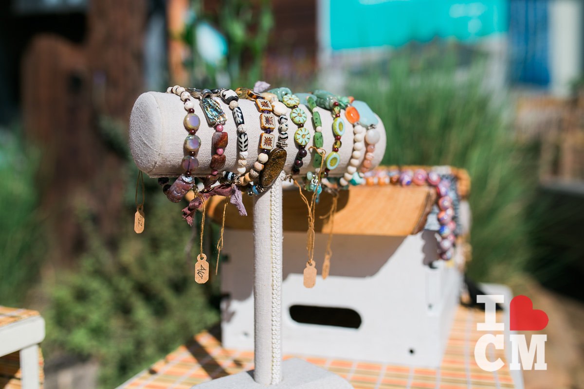 Handmade, Artisan Bracelets on Display at The Studio at The Camp in Costa Mesa, California