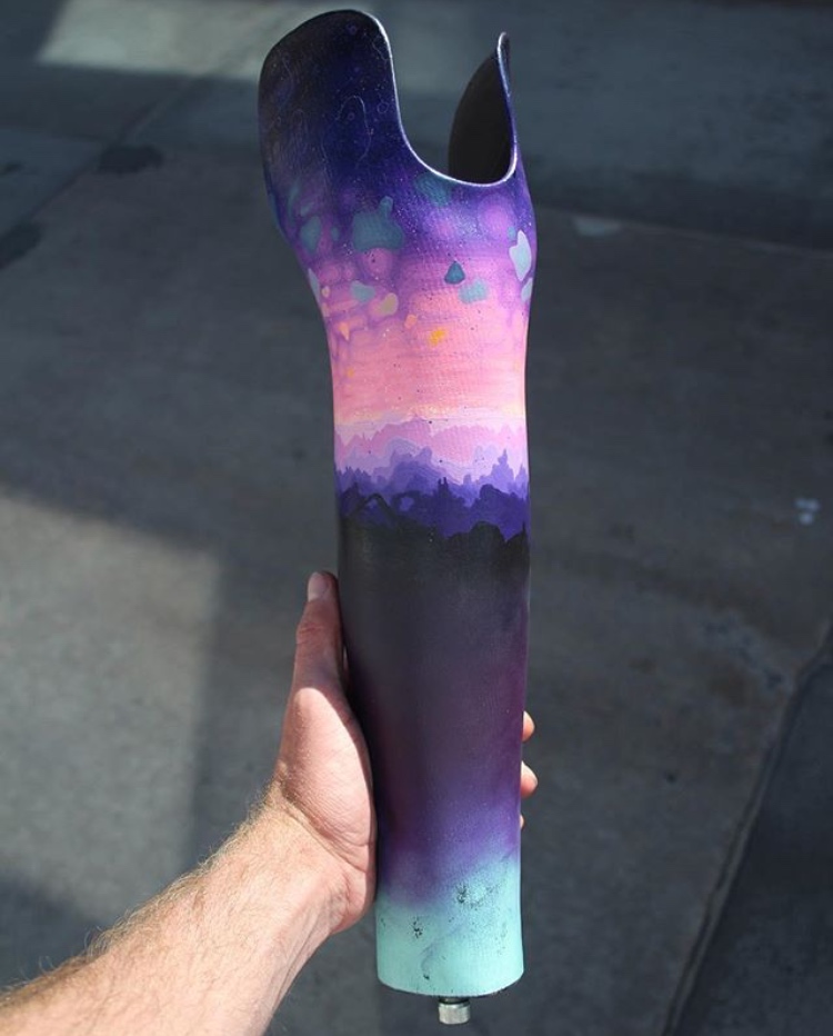 The Painted Prosthetic Project: Stupor Shows His Piece Of Wearable Art For The Collaboration