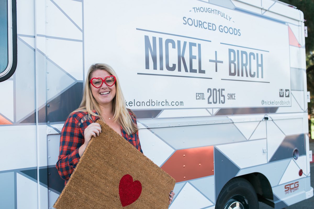 Nicole Jones, Owner of Nickel Designs and Nickel + Birch, 'Hearting' Costa Mesa, California