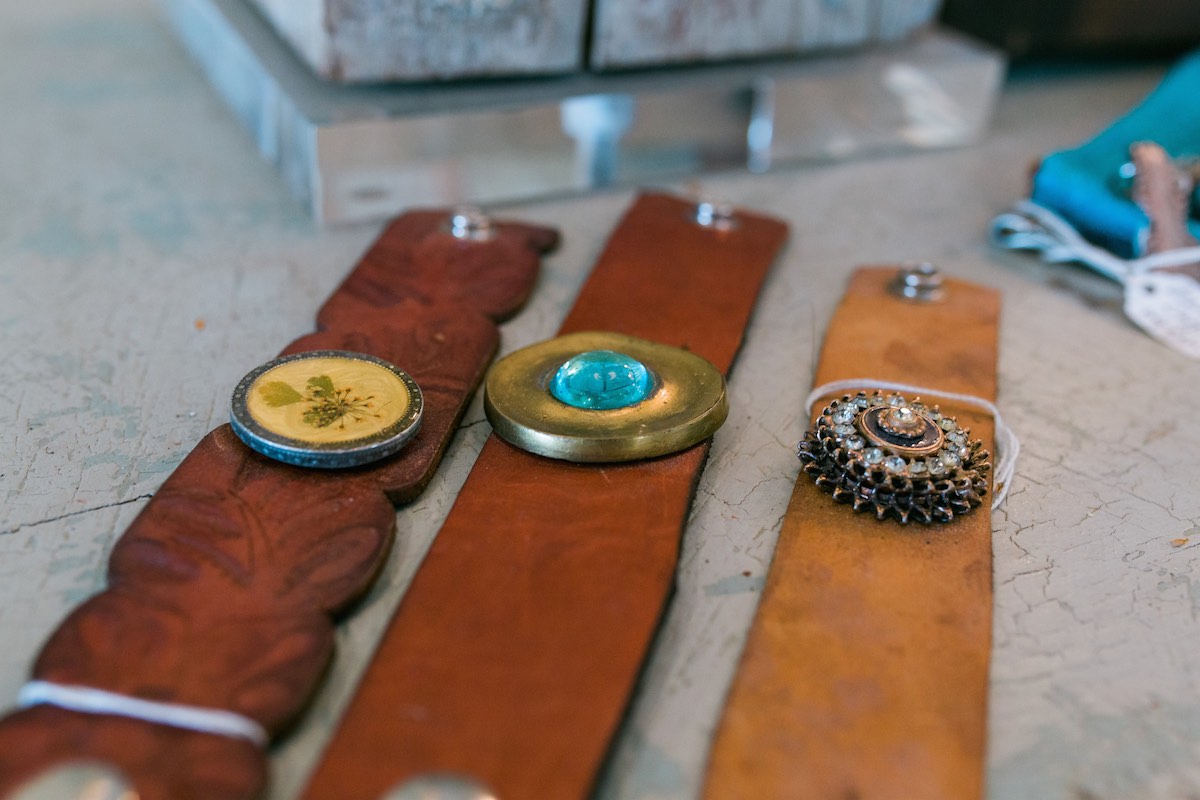 Off The Cuff: Leather Cuffs And Other Assorted Jewelry at The French Container in Costa Mesa, California