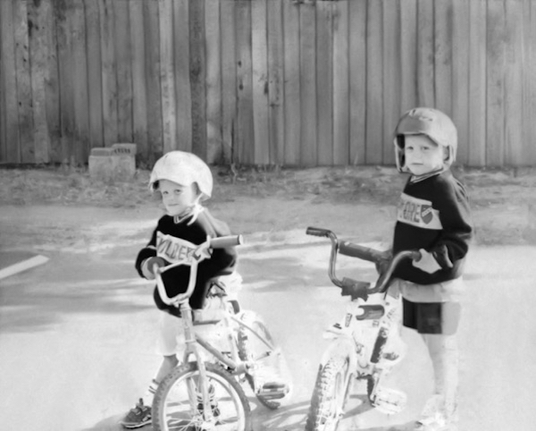 Jim Erickson (Right) With His Brother Dave, Biking Kids Growing Up In Costa Mesa, California