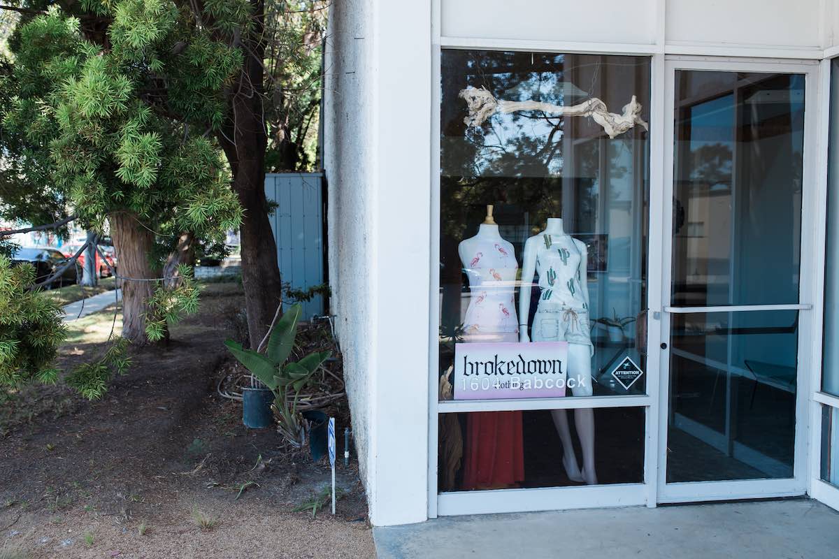 Brokedown Clothing at 1604 Babcock Street in Westside Costa Mesa