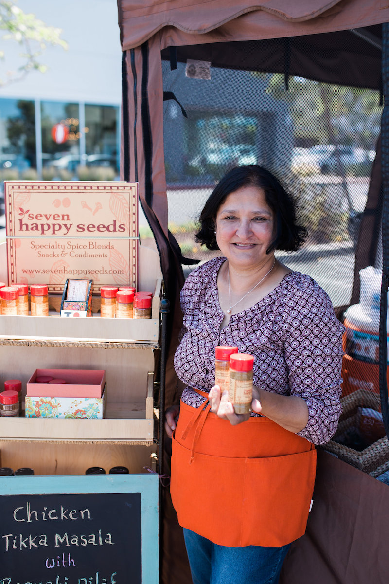 Get Spicy: Purveyor of Indian Spices, Seven Happy Seeds, at SOCO Farmers' Market in Costa Mesa, California