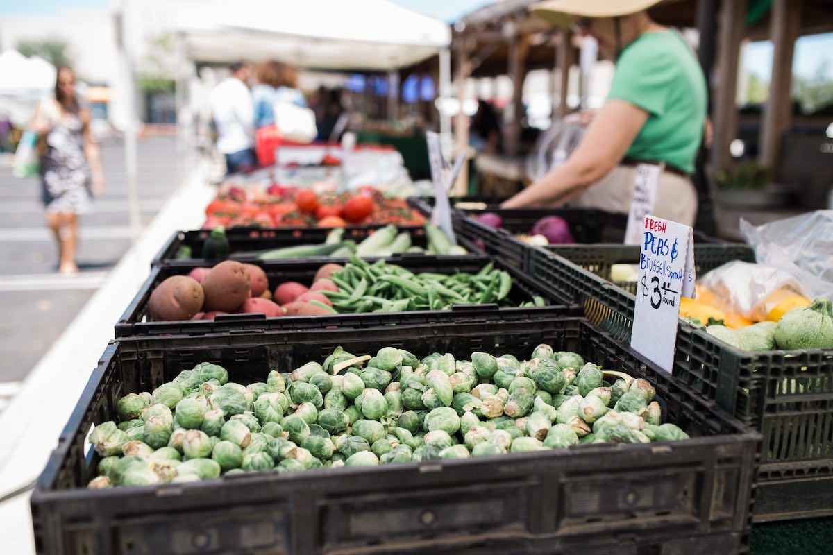 Farm Fresh Fruits and Vegetables at SOCO Farmers' Market, Saturdays in Costa Mesa, California