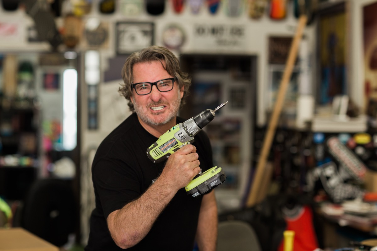 Power Play: Jim Gray Goofing Off With Power Tools, Westside Costa Mesa, California