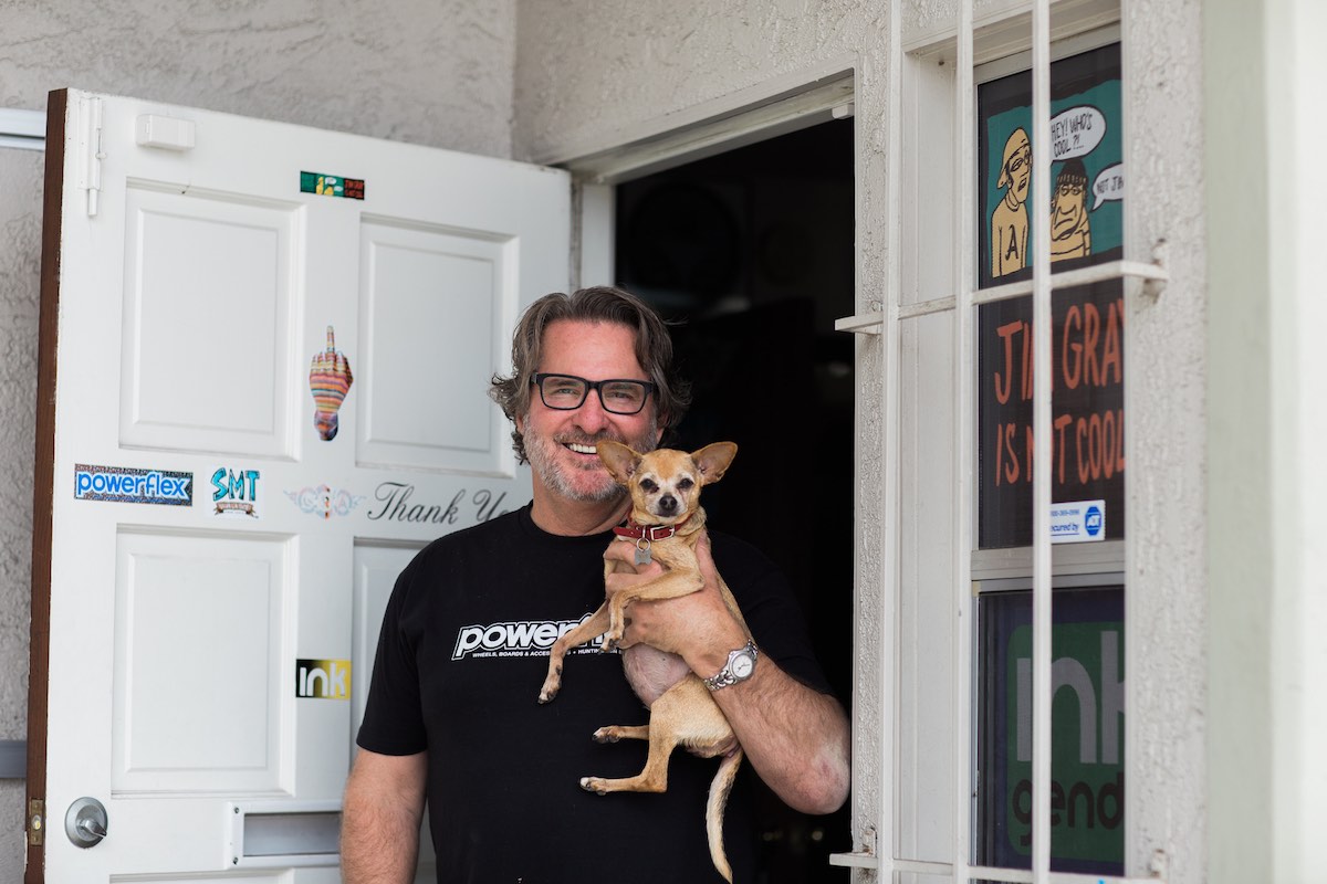 Jim Gray at Inkgenda Printing, Westside Costa Mesa, California