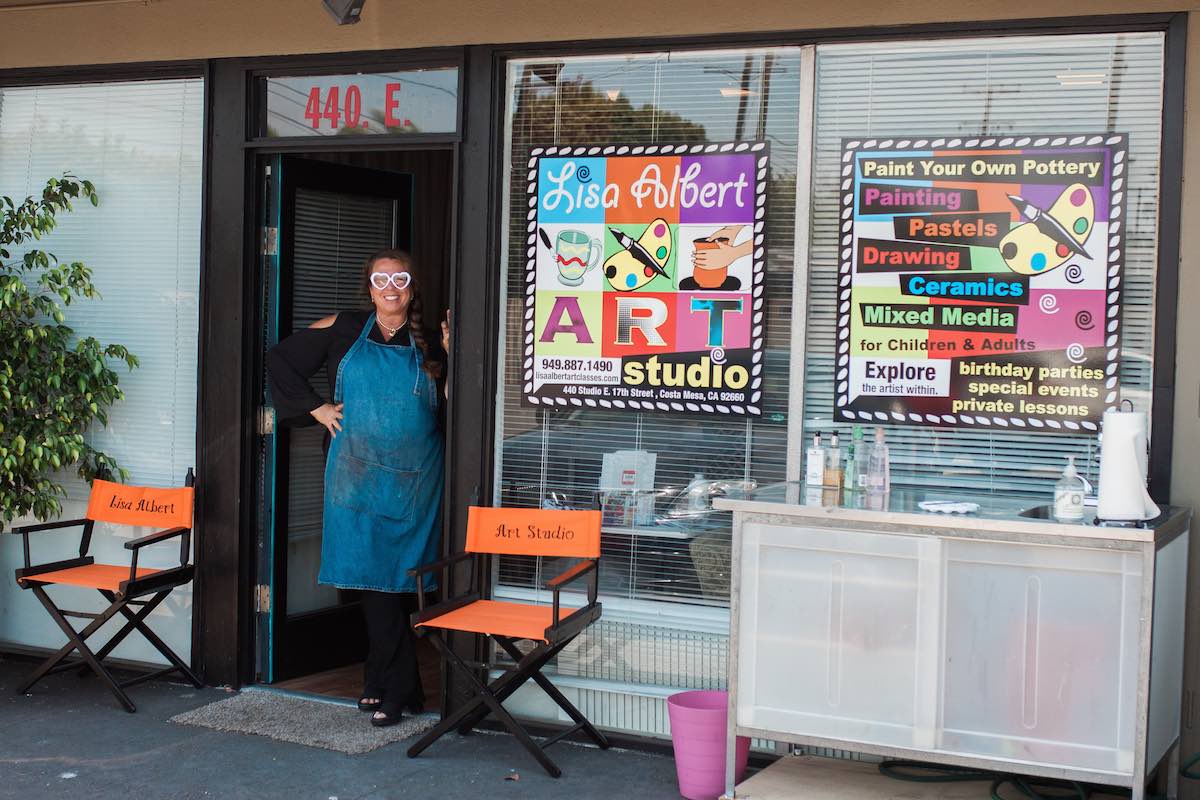 Lisa Albert at Lisa Albert Art Studio and Art Classes, 440 East 17th Street, Costa Mesa 92627