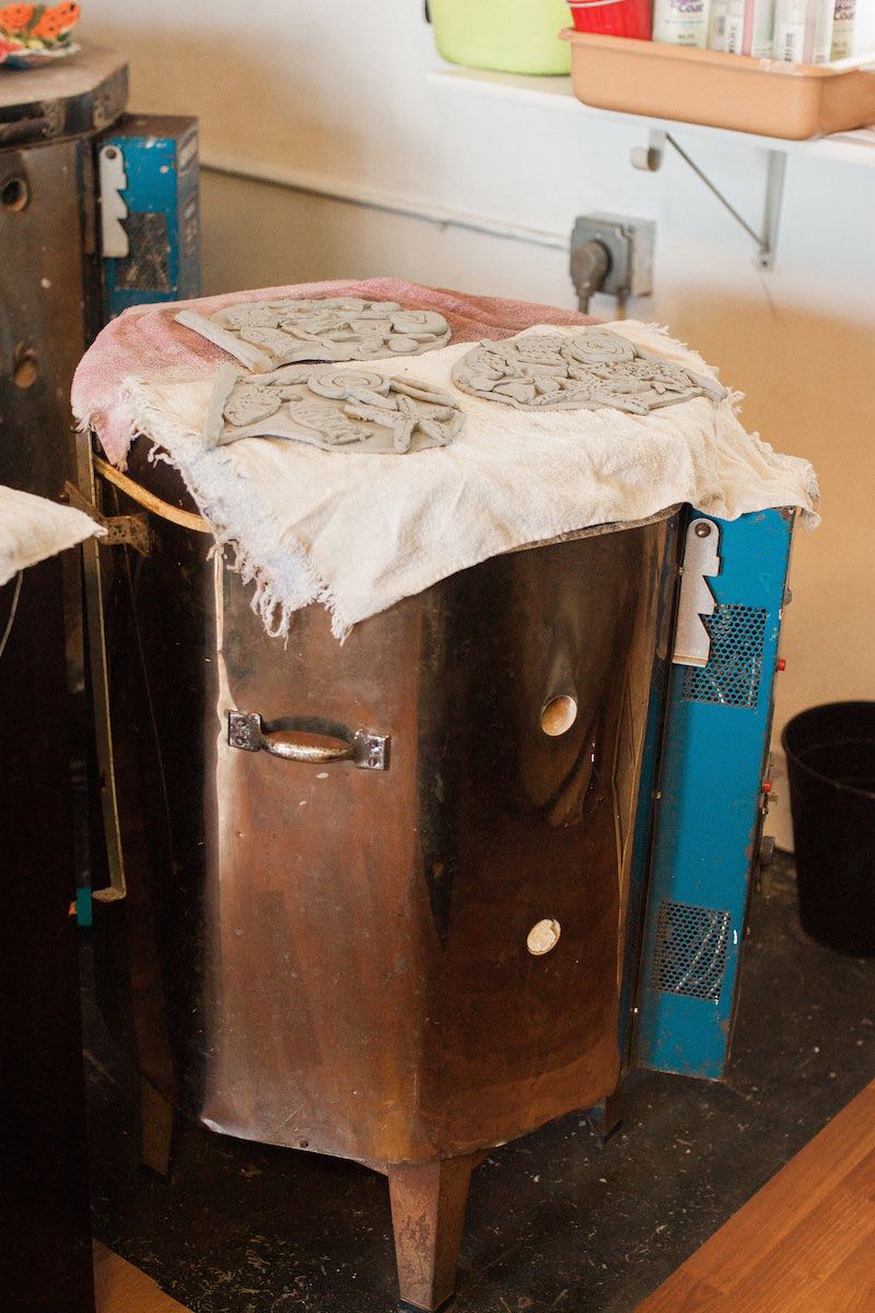 Ceramics Kiln at Lisa Albert Art Studio in Eastside Costa Mesa, California