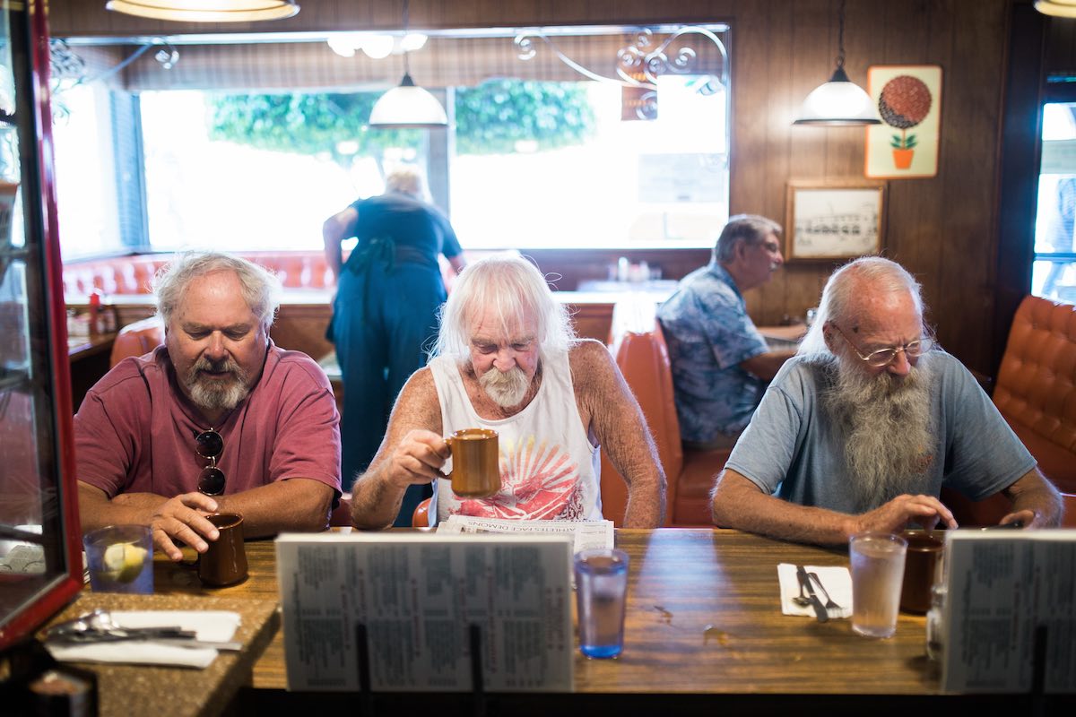 The Counter Crew at Breakfast, Dick Church's Restaurant in Costa Mesa, California