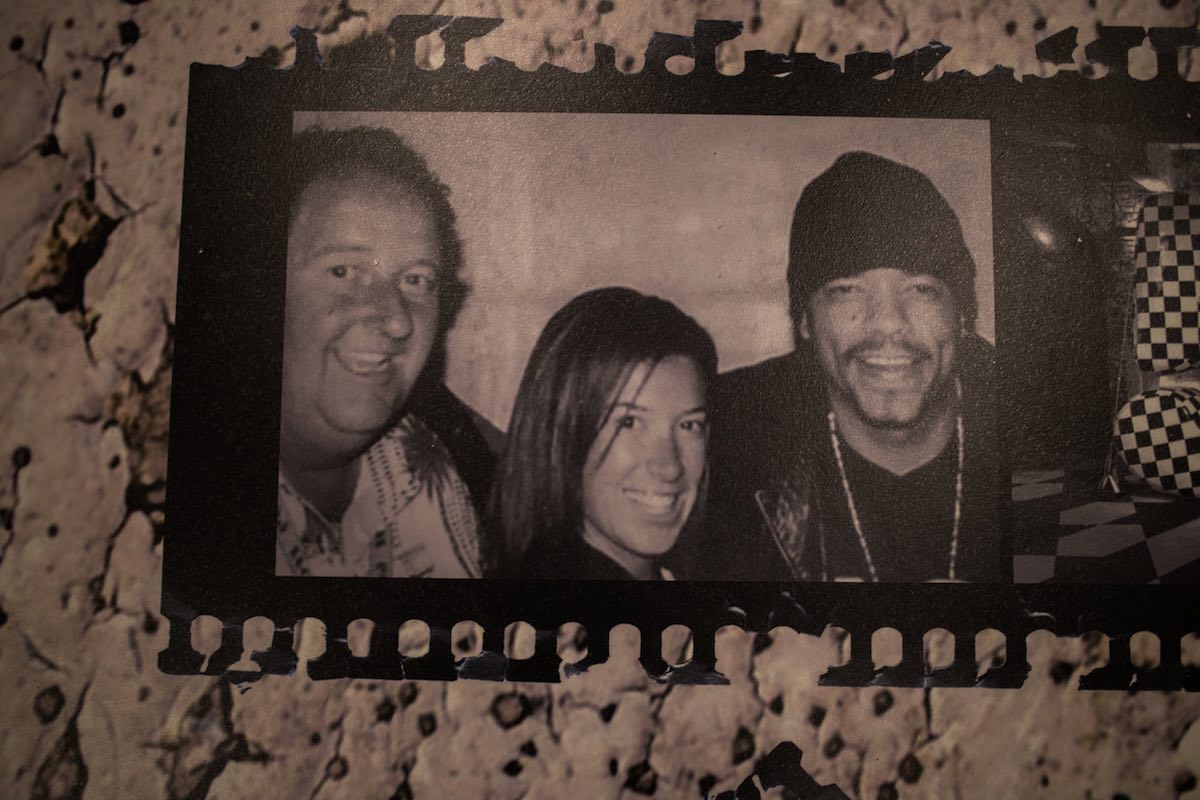 Photo of Steve Van Doren and Kristy Van Doren with Ice-T at Vans HQ in Costa Mesa, California. (photo: Brandy Young)