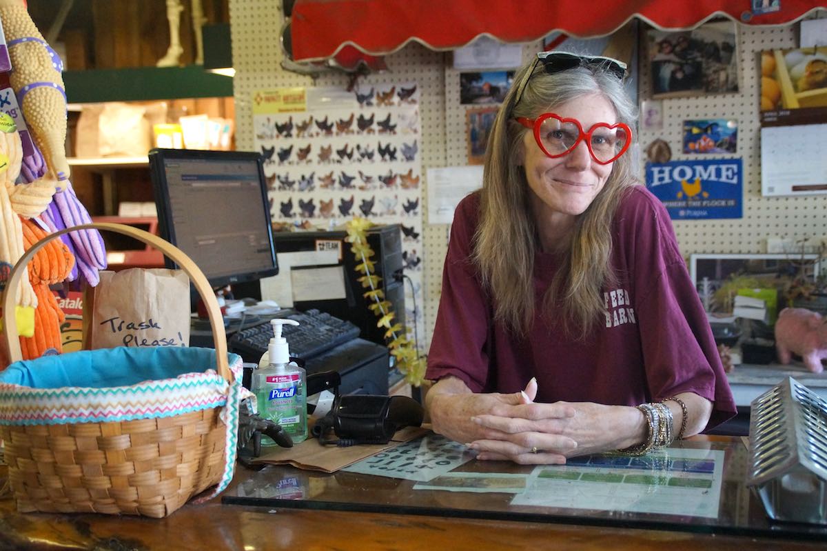 Donita Culbertson is general manager of the Feed Barn in Costa Mesa. She and her husband, Bryan, who owns the store, live in Santa Ana Heights but grew up in Costa Mesa. (photo: Bradley Zint)