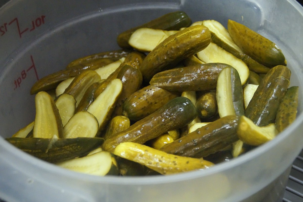  The pickles of Lil' Pickle are Vienna kosher pickles. (Photo: Bradley Zint)