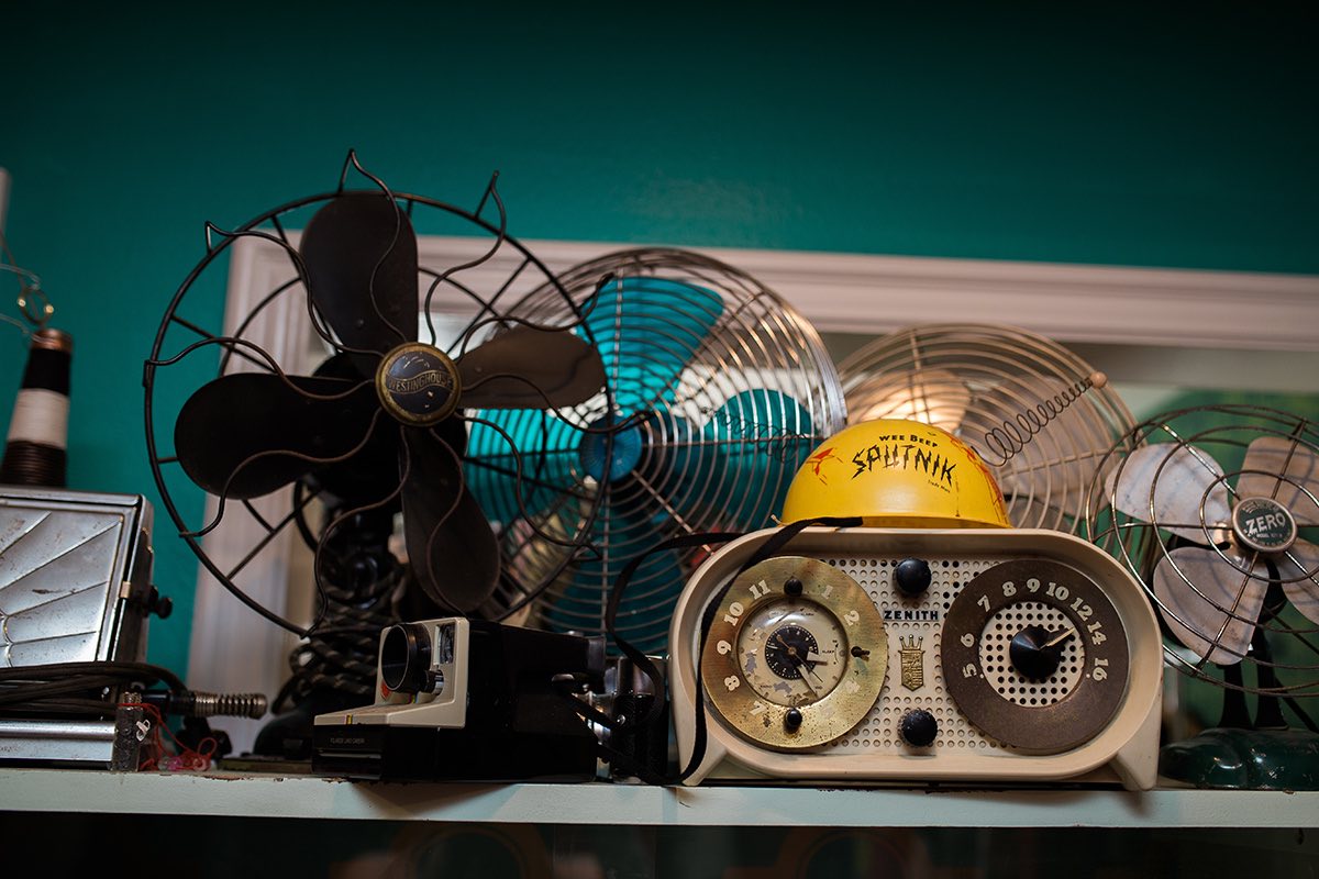 A 1913 Westinghouse Fan at Sputnik's Vintage in Costa Mesa, California