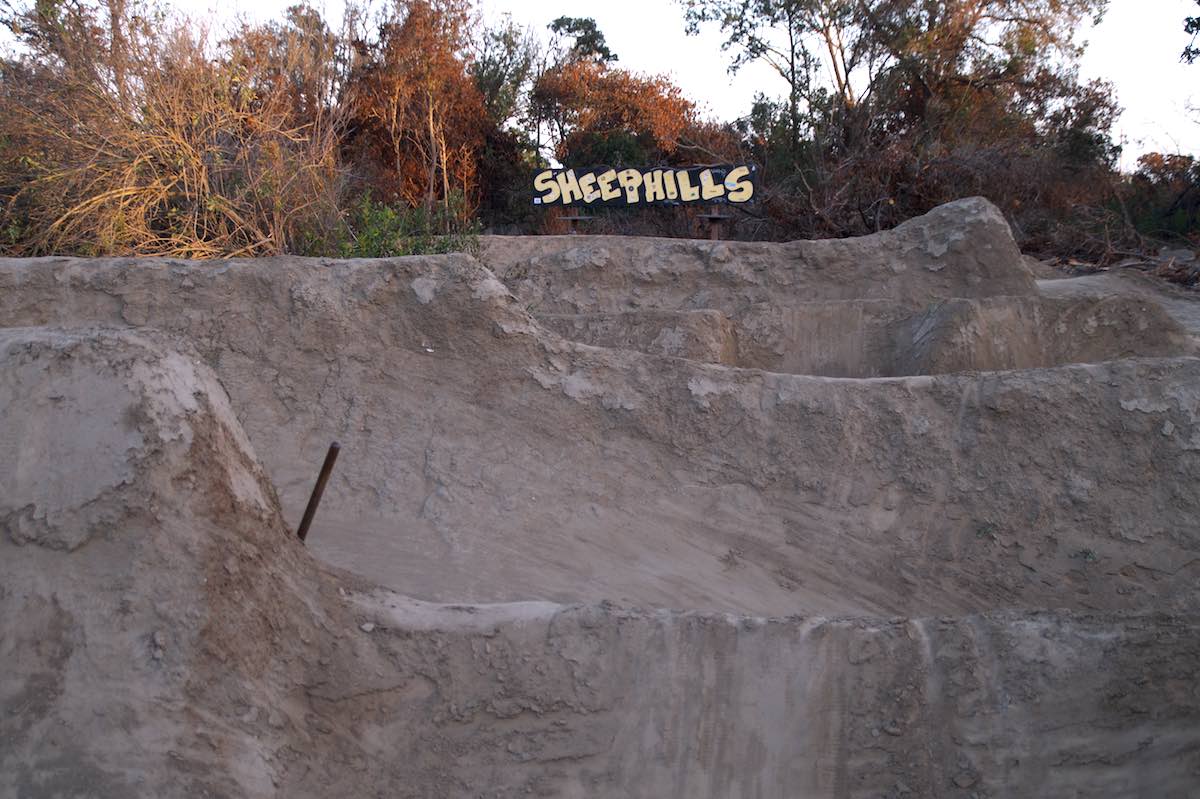 The dirt bike ramps of Sheep Hills in Costa Mesa are legendary throughout the world. Cycling in the area dates to at least the 1950s, though Sheep Hills was probably first built in the 1970s. (photo: Bradley Zint)