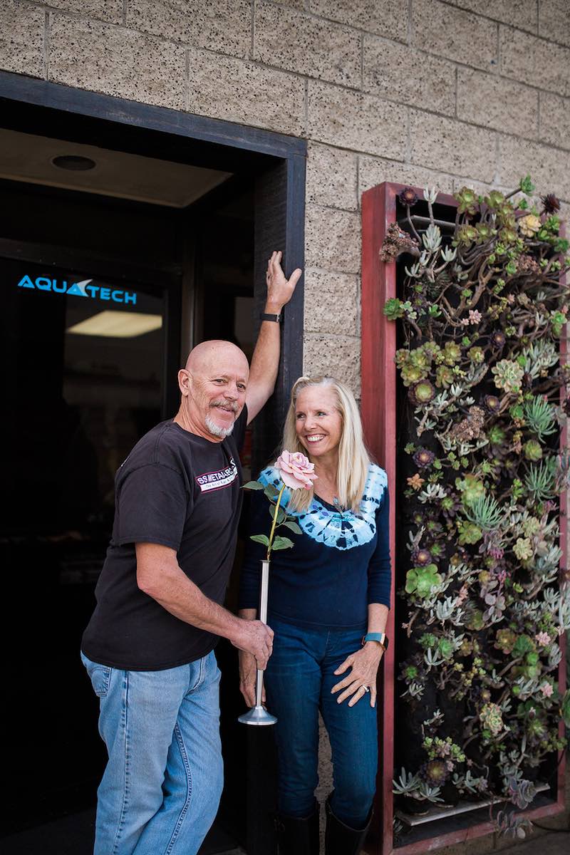 Romantic Fabrication: Kim and Cindy Harding with the vase that started it all. (photo: Brandy Young)