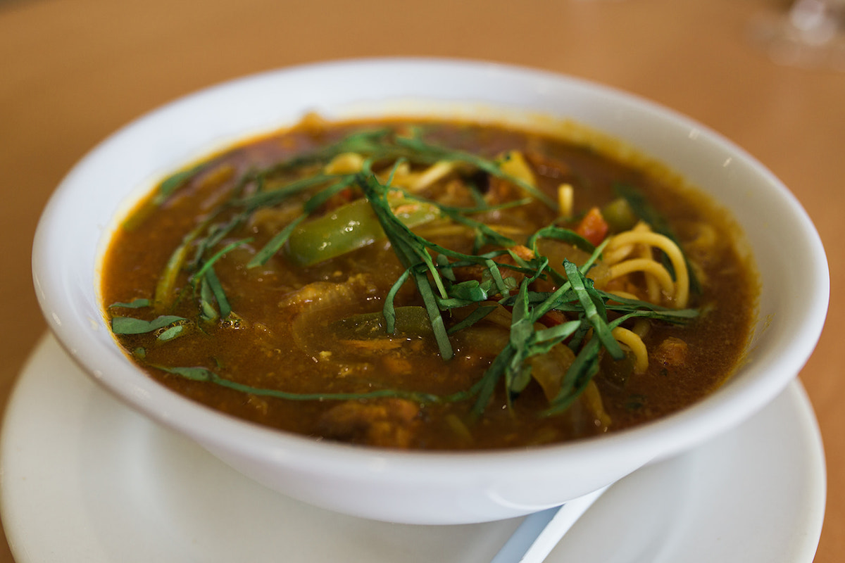 Thupka Tibetan Stew at The India Cafe in Costa Mesa, California. (photo: Brandy Young)