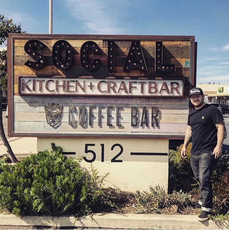 Aqua Tech: Thunderking Coffee Bar and SOCIAL signage. (photo courtesy of Thunderking)