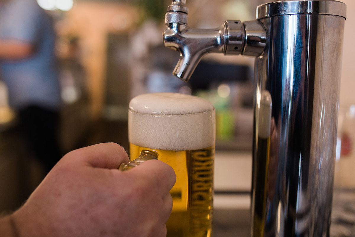 All About The German Beer, at The Globe Deli in Costa Mesa, Orange County, California. (photo: Brandy Young)