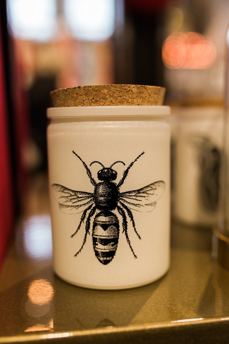 I Heart Costa Mesa: Bumblebee apothecary jar at Anthill Fashion Market in Costa Mesa, California. (photo: Brandy Young)