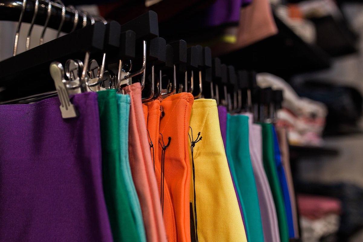 I Heart Costa Mesa: Rainbow on the rack at Anthill Fashion Market in Eastside Costa Mesa, California. (photo: Brandy Young)