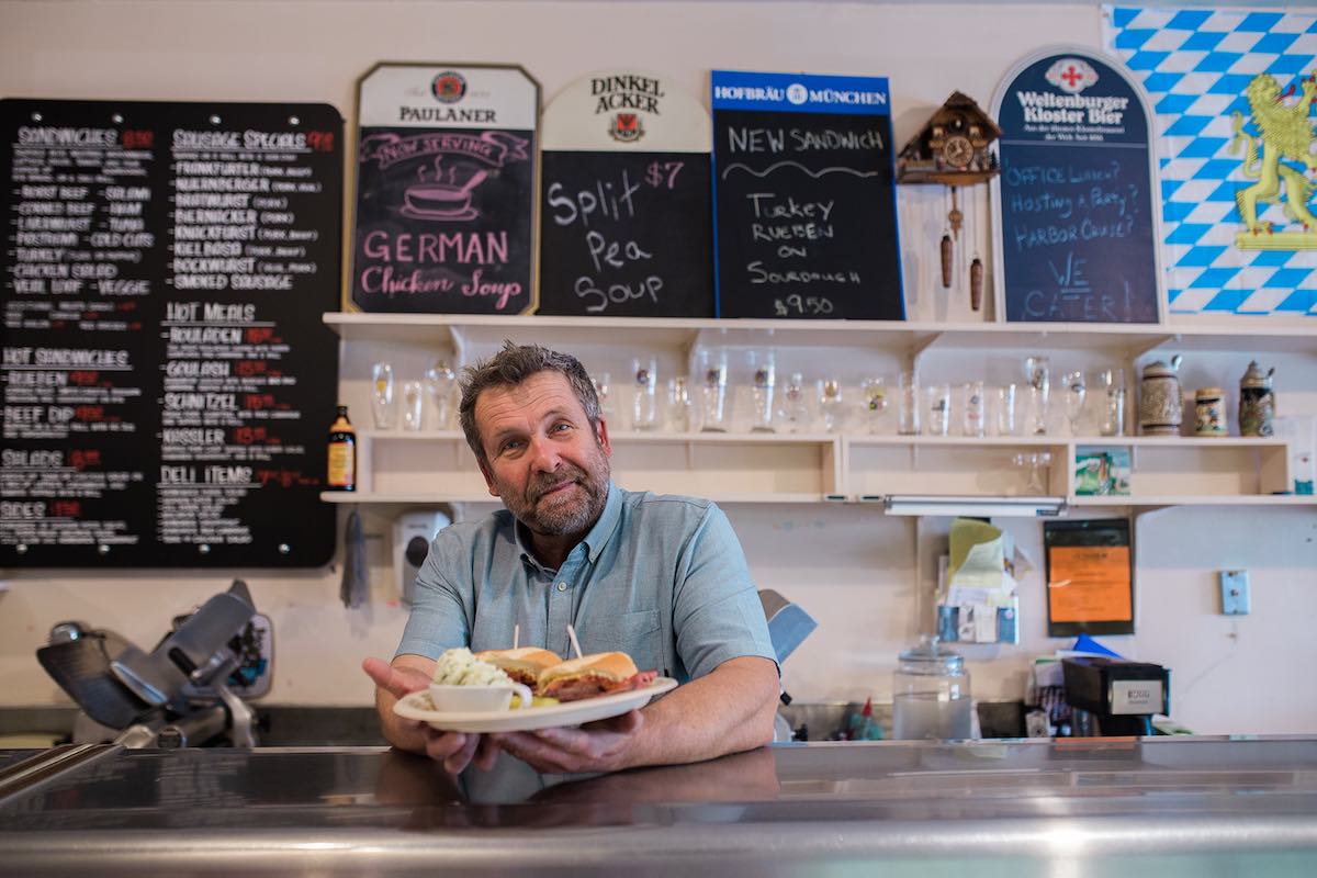 I Heart Costa Mesa: Jason Savisaar, new owner of the Globe Deli on Harbor Blvd in Costa Mesa, Orange County, California (photo: Brandy Young)