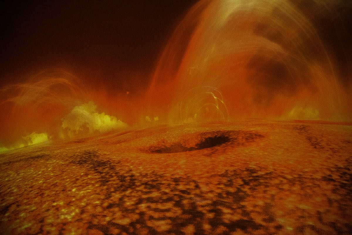 Scenes from Space at the new OCC Planetarium at Orange Coast College in Costa Mesa, Orange County, California. (photo: Brandy Young)