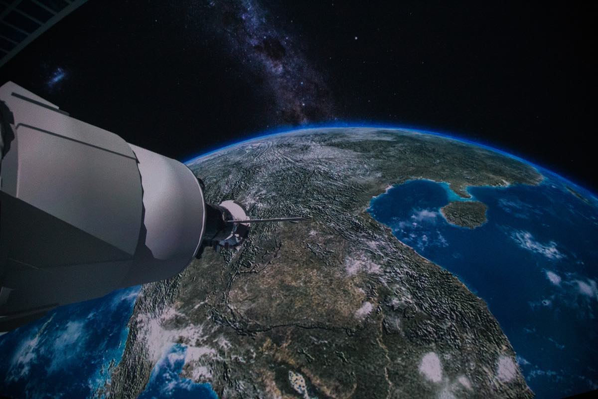 Scenes from Space at the new OCC Planetarium at Orange Coast College in Costa Mesa, Orange County, California. (photo: Brandy Young)