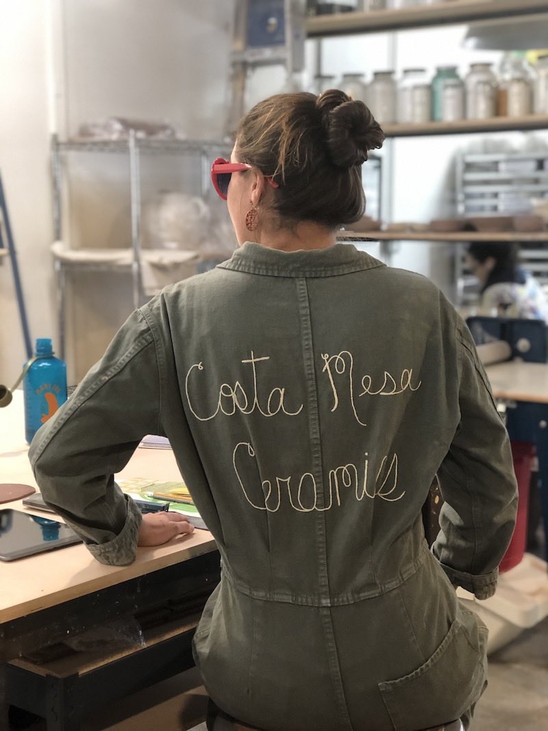 Costa Mesa Ceramics' Lauren Pedersen, Orange County, California. (photo: Samantha Chagollan)