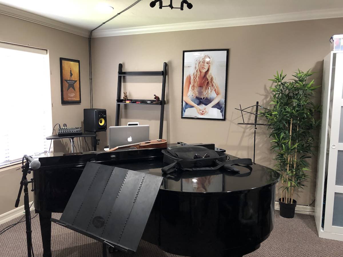 Where the Music Happens: Music Rehearsal Room at Molly's Music in Costa Mesa, Orange County, California.