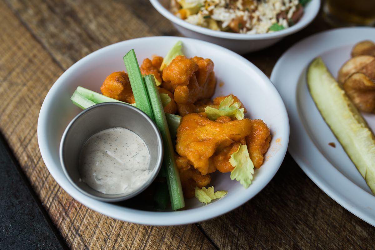 Buffalo Cauliflower at Tackle Box at SOCO and The OC Mix in Costa Mesa, Orange County, California.