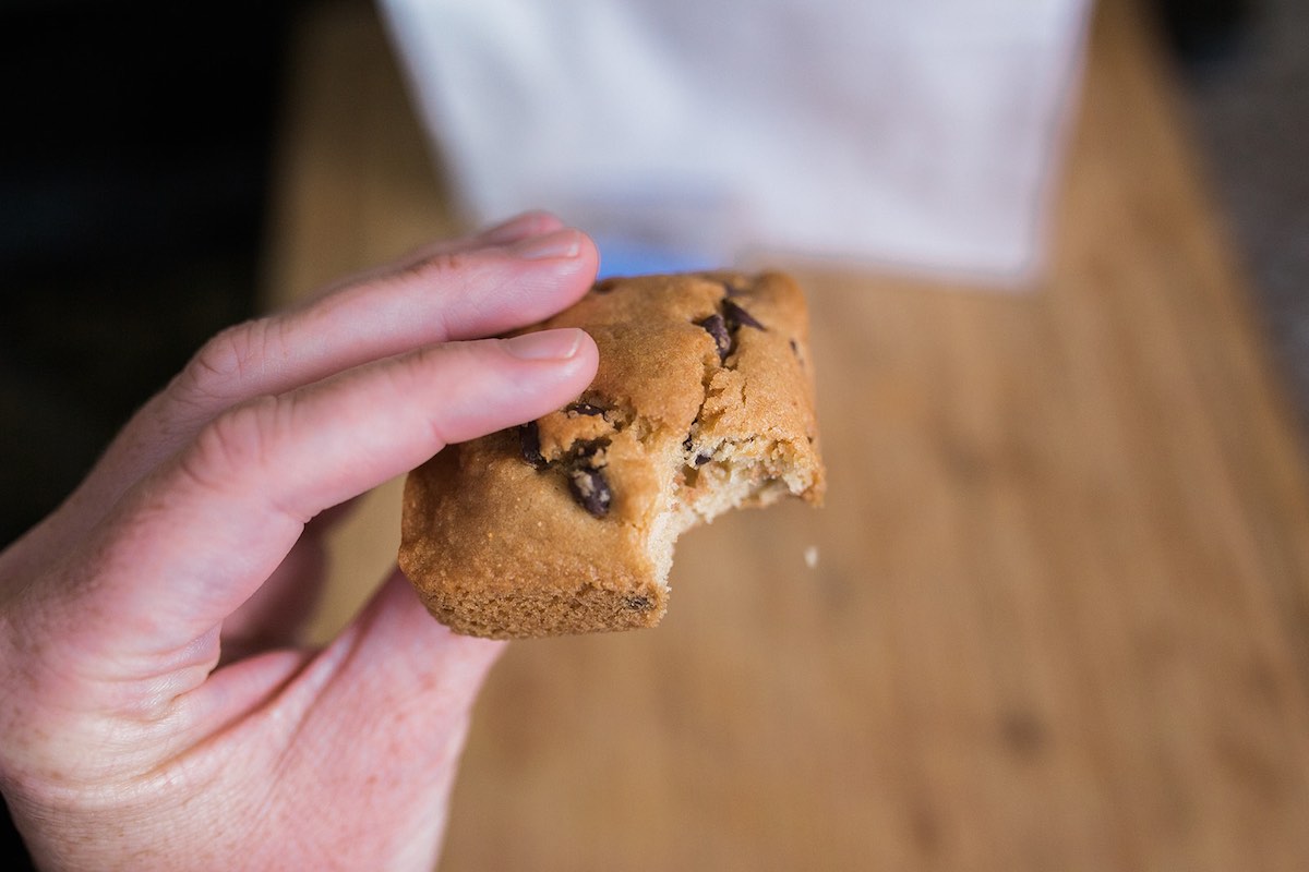 I Heart Costa Mesa: Gluten-free chocolate chip cookie bar at Lavender Lane Baking Co. in Costa Mesa, Orange County, California. (photo: Brandy Young) 