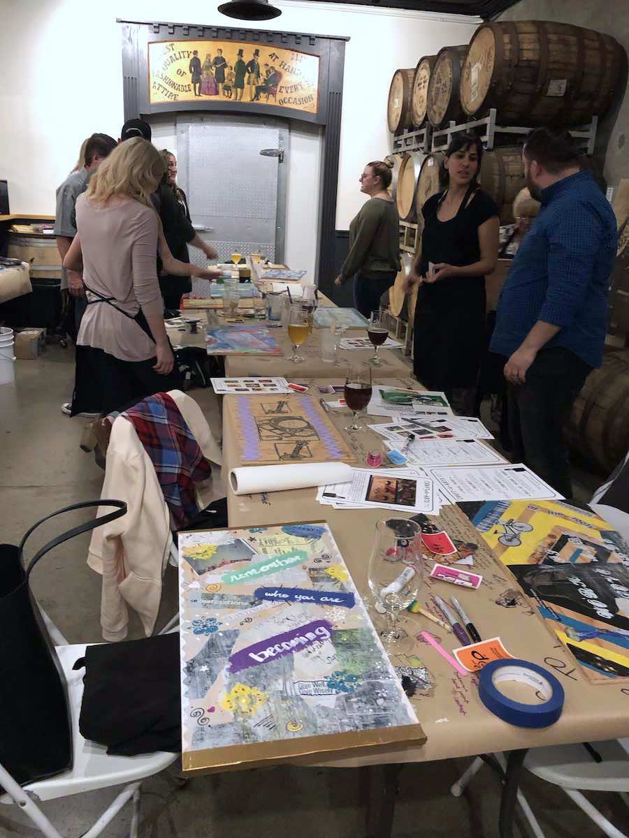 I Heart Costa Mesa: Paint Party with Craft and Arts at Gunwhale Ales in Costa Mesa, Orange County, California. (photo: Samantha Chagollan)