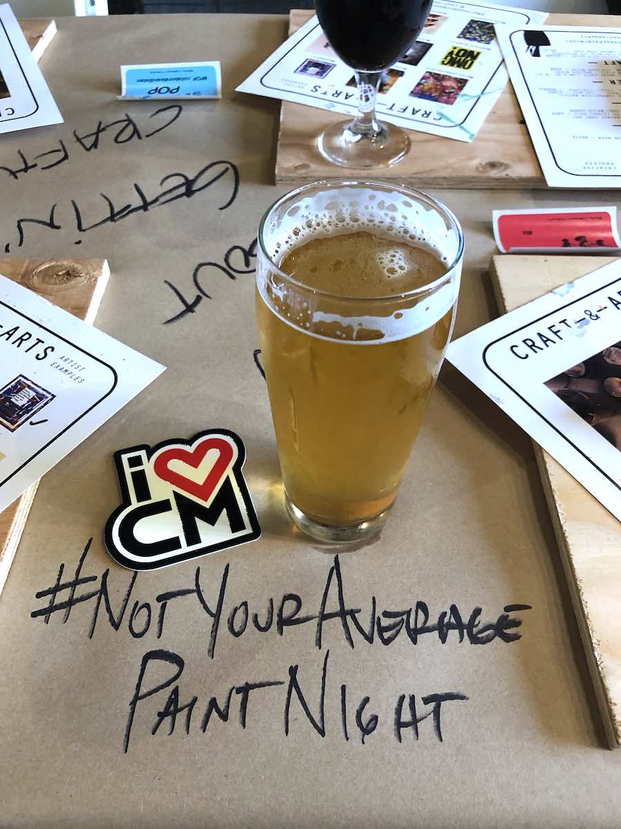 I Heart Costa Mesa: Paint, Boards and Beer with Craft and Arts at Gunwhale Ales in Costa Mesa, Orange County, California. (photo: Samantha Chagollan)