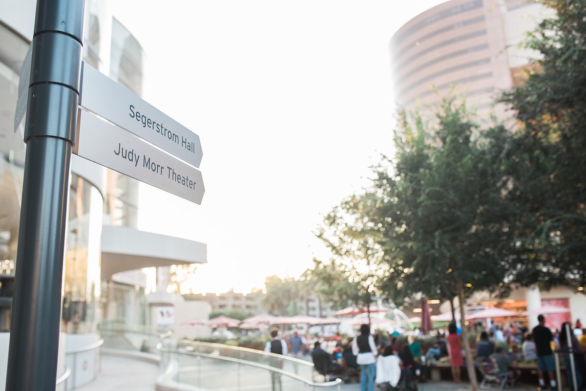 I Heart Costa Mesa: Sign leads to the Judy Morr Theater at the Segerstrom Center for the Arts in Costa Mesa, Orange County, California. (photo: Brandy Young)