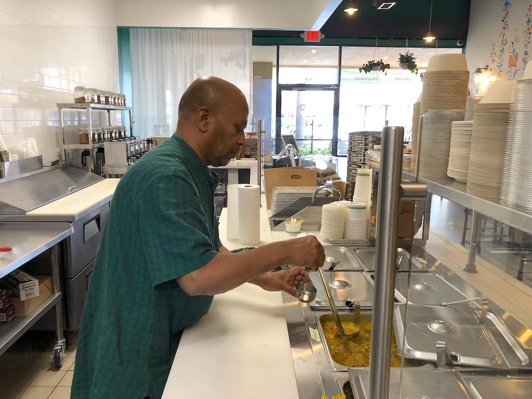 I Heart Costa Mesa: Prakash Jagadappa at Nourish Ayurveda Cafe in Costa Mesa, Orange County, California (photo: Samantha Chagollan)