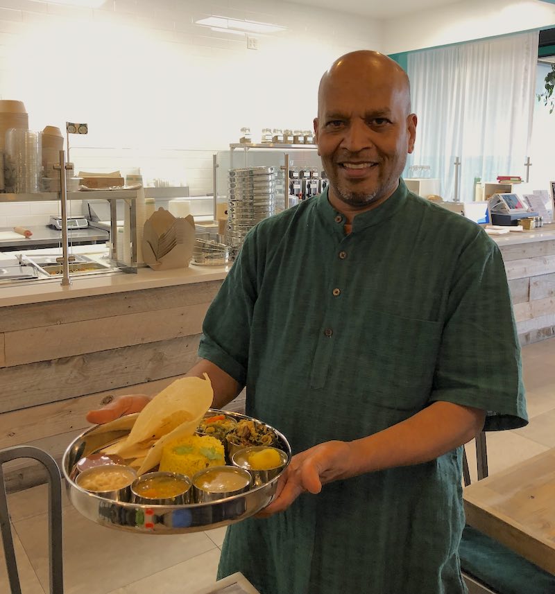 I Heart Costa Mesa: Prakash Jagadappa at Nourish Ayurveda Cafe in Costa Mesa, Orange County, California (photo: Samantha Chagollan)